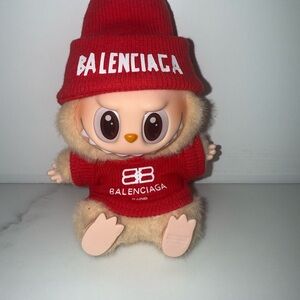 New Labubu Balenciaga Red and white 2 piece outfit